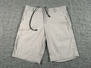 Outlier New Way Ten-Fives Shorts Mens 32 Light Gray F Cloth 10.5" Travel Stretch
